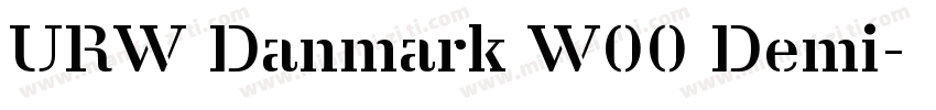 URW Danmark W00 Demi字体转换